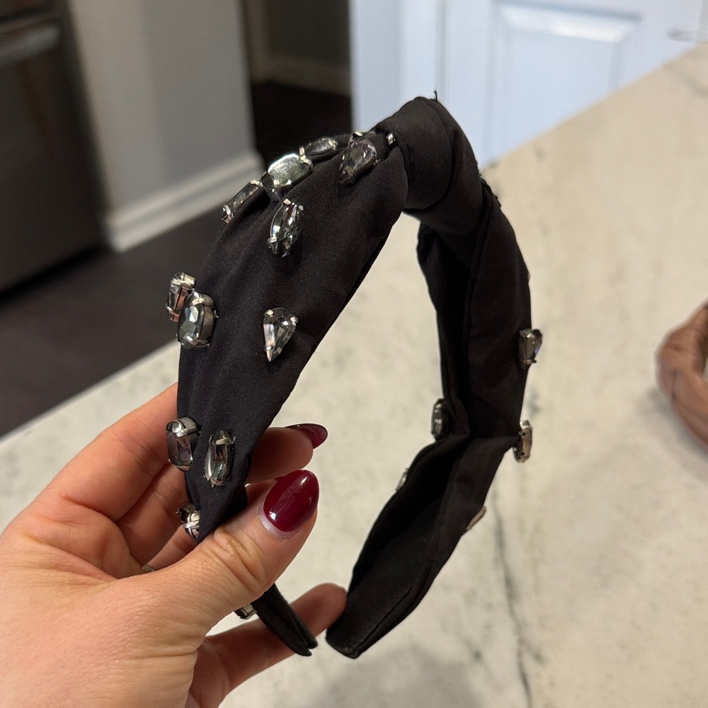 Embellished Black Headband